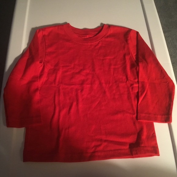 boys plain red tshirt